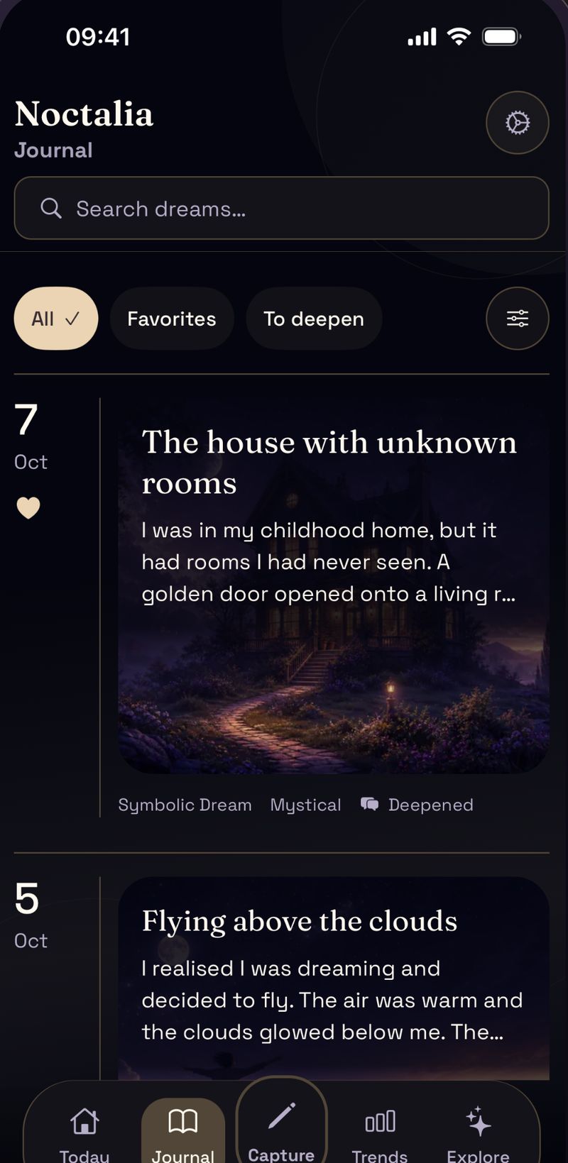 The Noctalia dream journal
