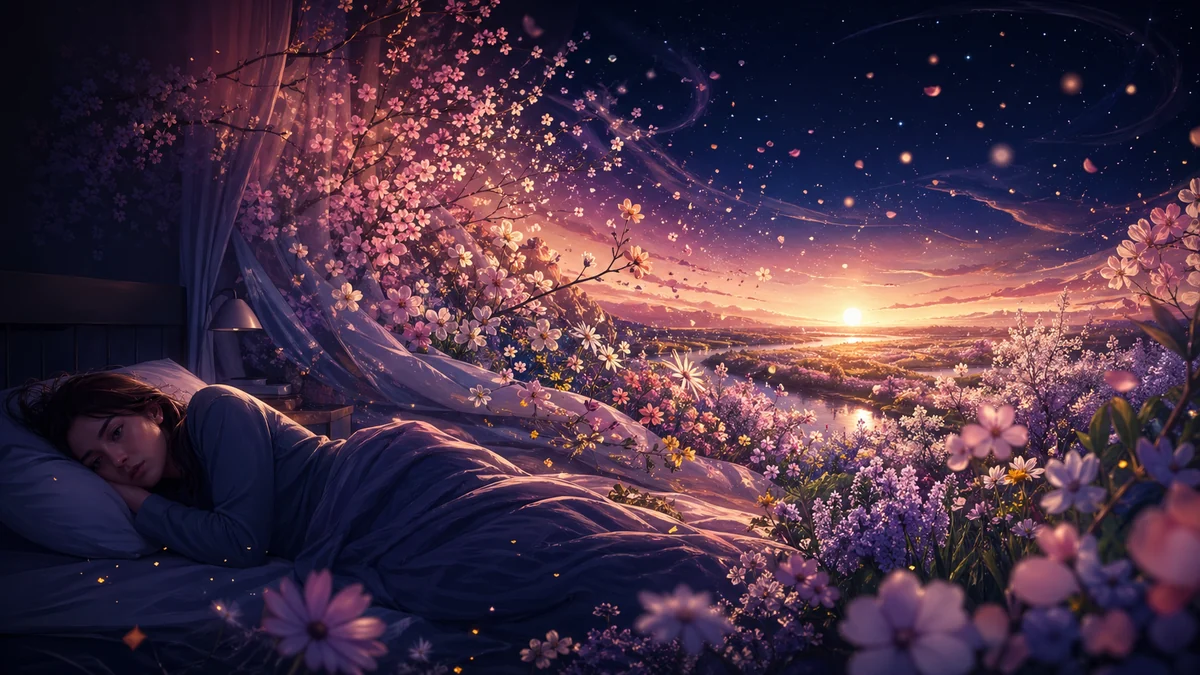 Paisaje primaveral on&iacute;rico con ondas de luz circadiana alteradas