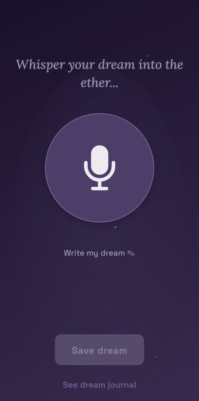 Grabando tu sueño con la voz