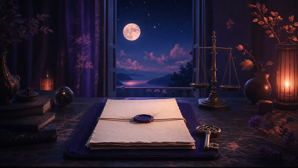 Illustration éditoriale onirique pour « Mentions légales »