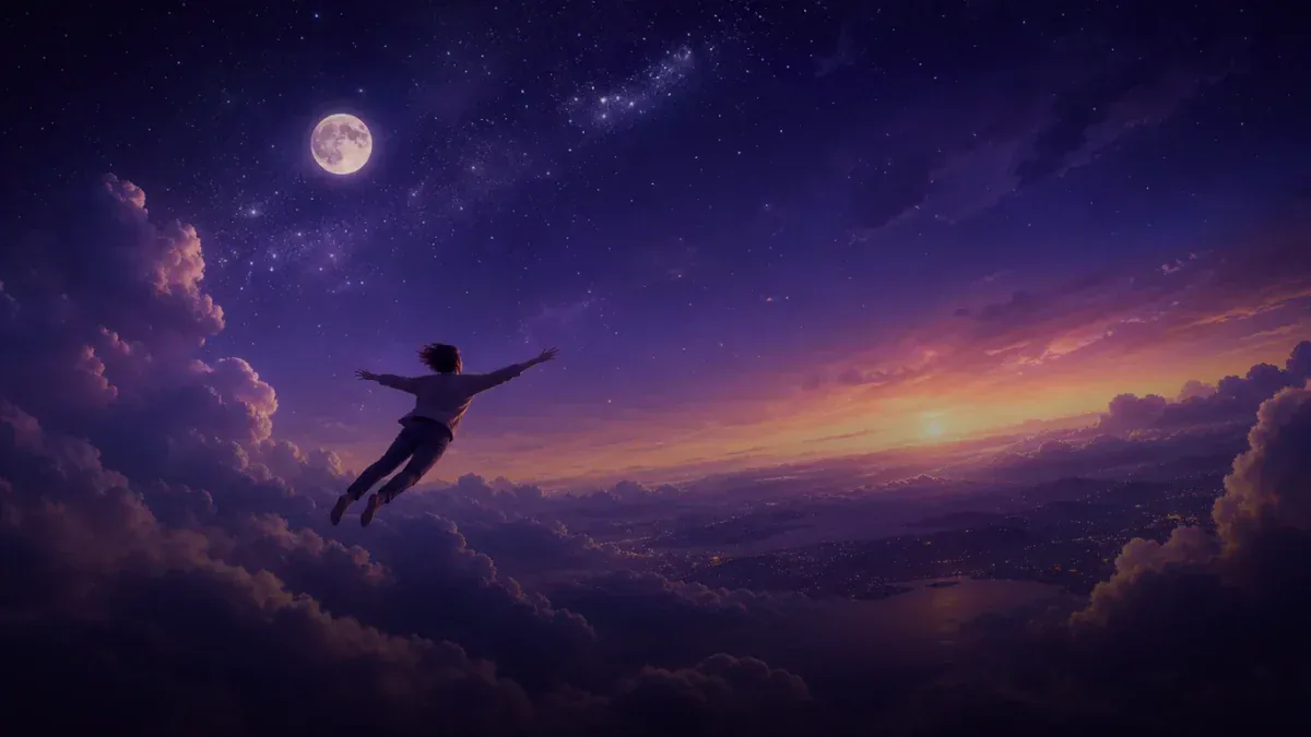 Dreamlike illustration representing the symbol Bird