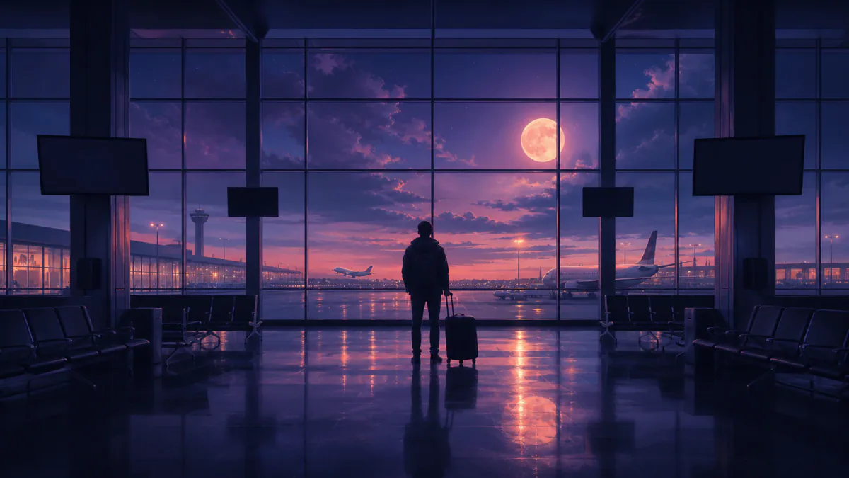 Traumhafte Illustration des Symbols Flughafen