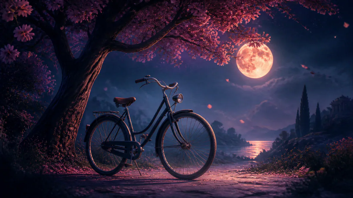 Traumhafte Illustration des Symbols Fahrrad
