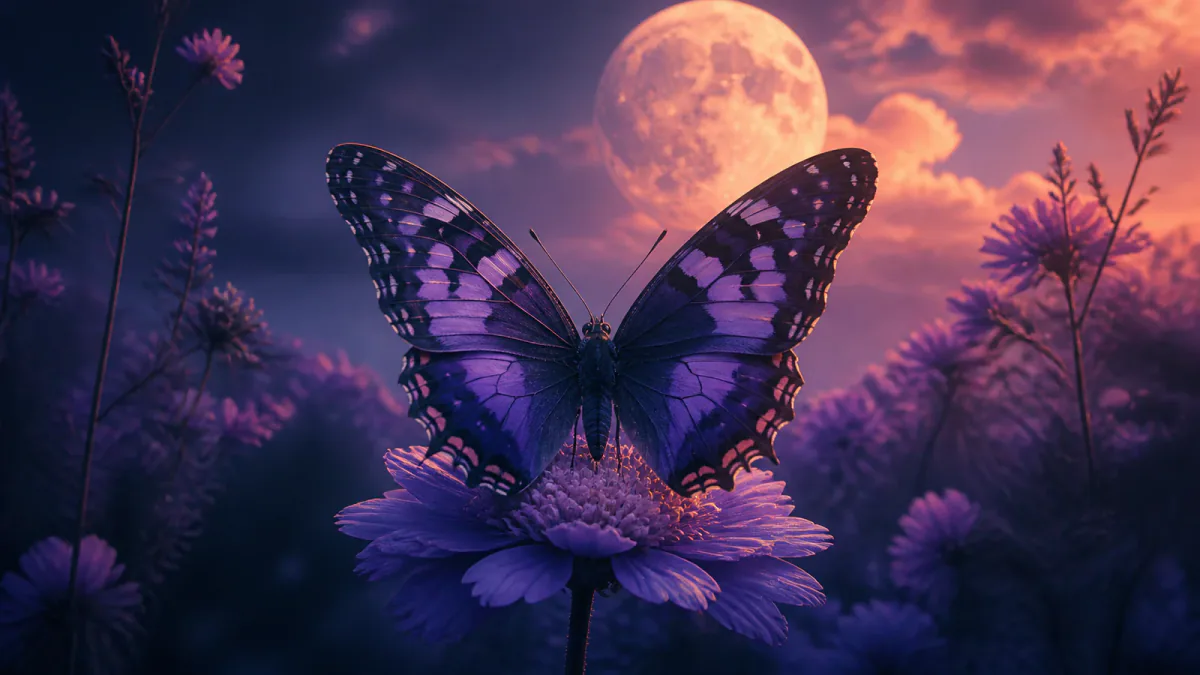 Dreamlike illustration representing the symbol Butterfly