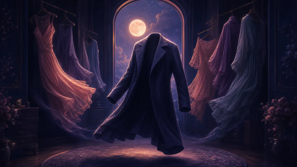 Ilustración onírica que representa el símbolo Ropa