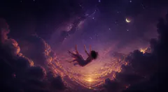 Caída — ilustración de símbolo onírico