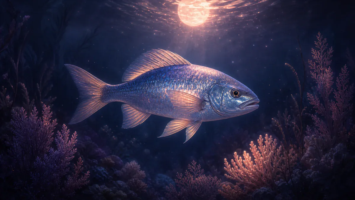 Traumhafte Illustration des Symbols Fisch