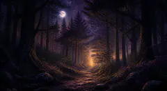Bosque — ilustración de símbolo onírico