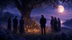 Funeral — ilustración de símbolo onírico