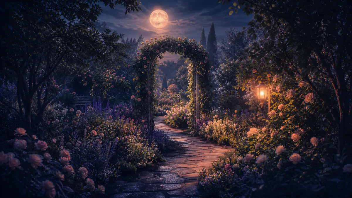 Traumhafte Illustration des Symbols Garten