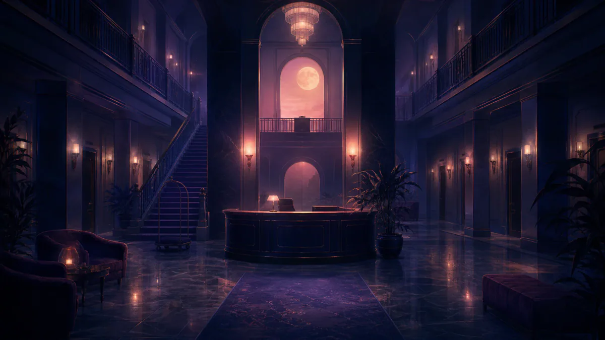 Traumhafte Illustration des Symbols Hotel