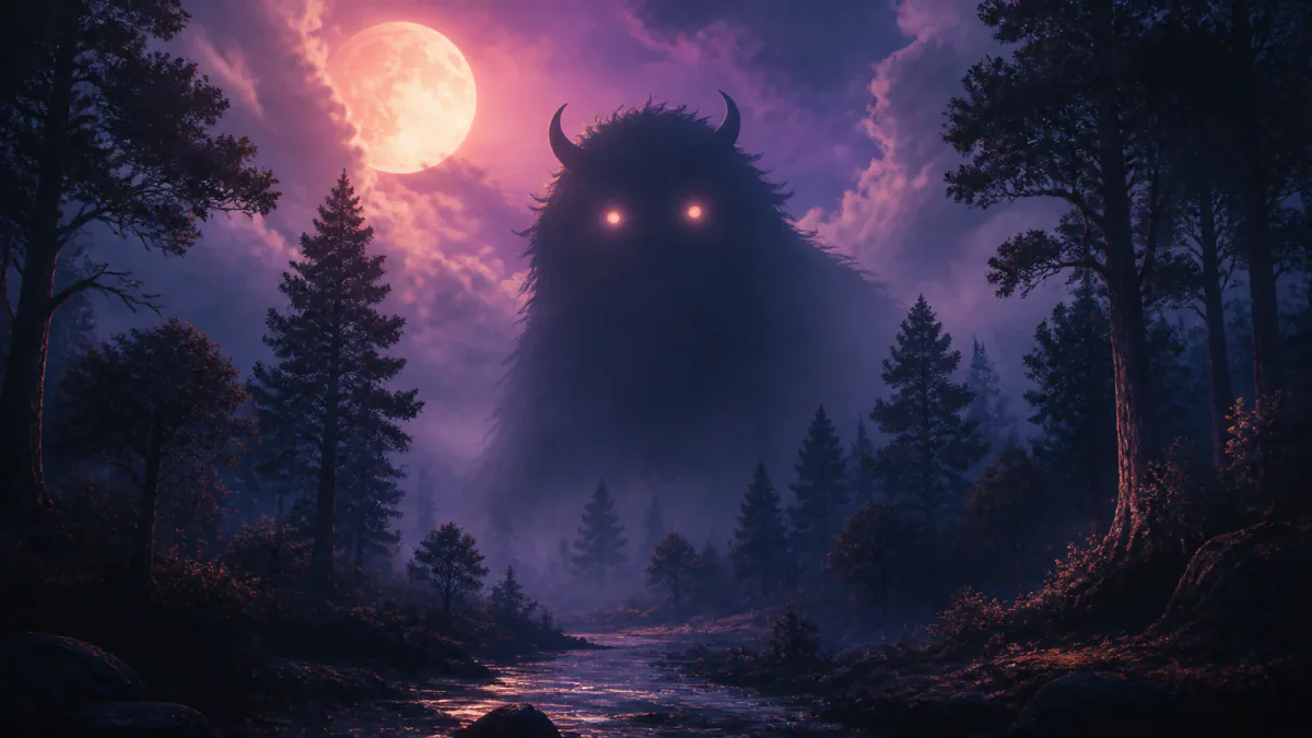 Traumhafte Illustration des Symbols Monster