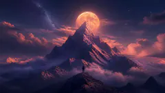 Montaña — ilustración de símbolo onírico