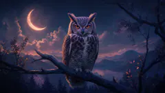 Búho — ilustración de símbolo onírico