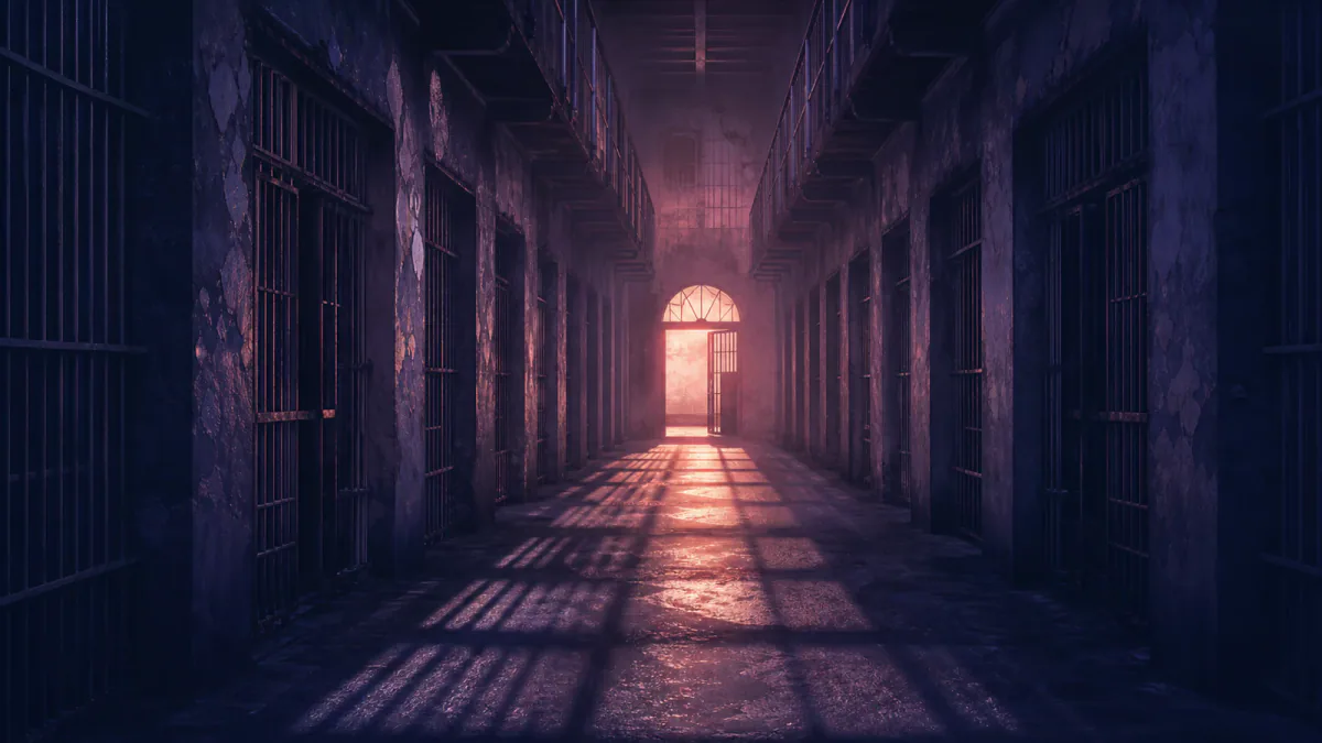 Dreamlike illustration representing the symbol Prison