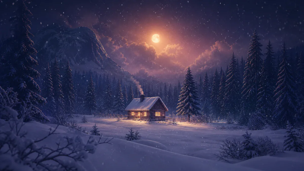 Traumhafte Illustration des Symbols Schnee
