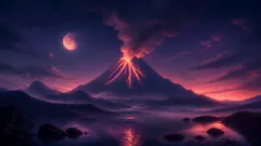 Volcán — ilustración de símbolo onírico