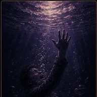Drowning — dream symbol illustration