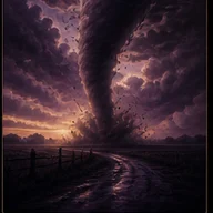 Tornado — dream symbol illustration