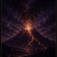 Volcano — dream symbol illustration