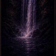 Waterfall — dream symbol illustration